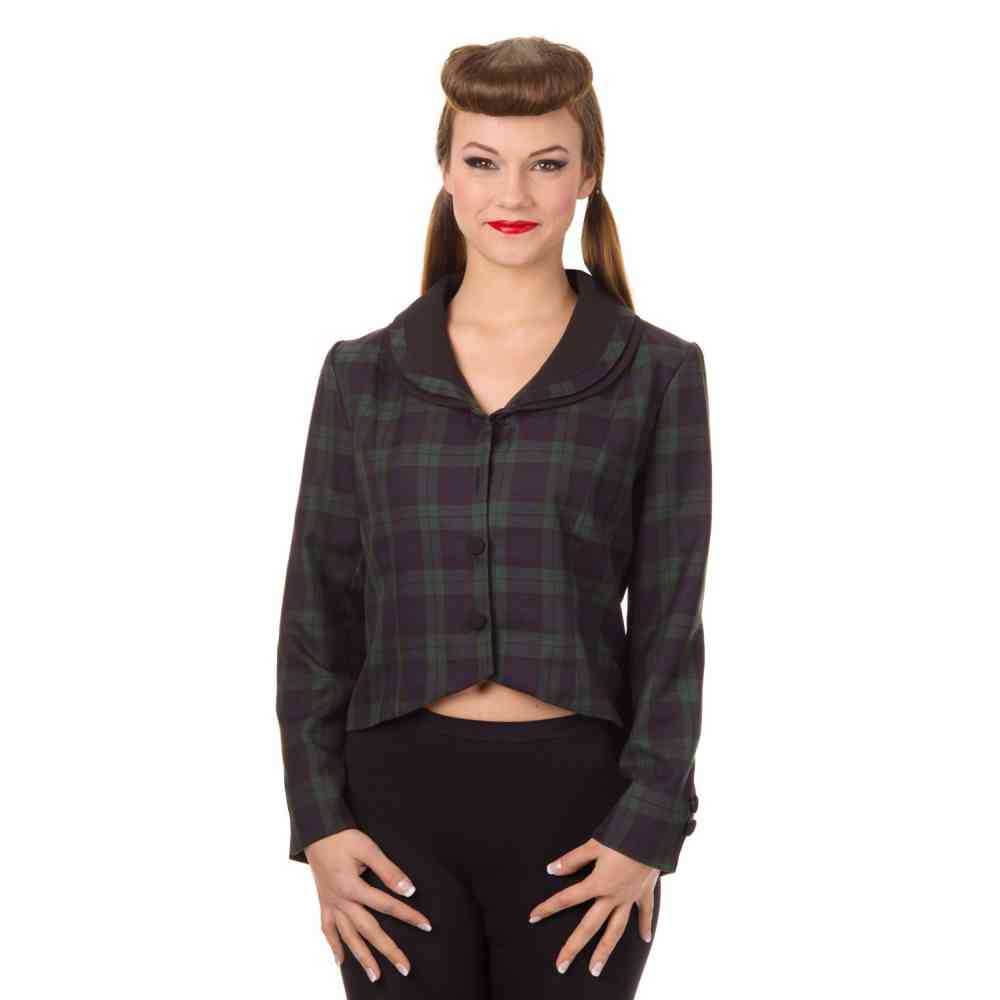 Dancing Days - VINTAGE TARTAN Jacke - Grün